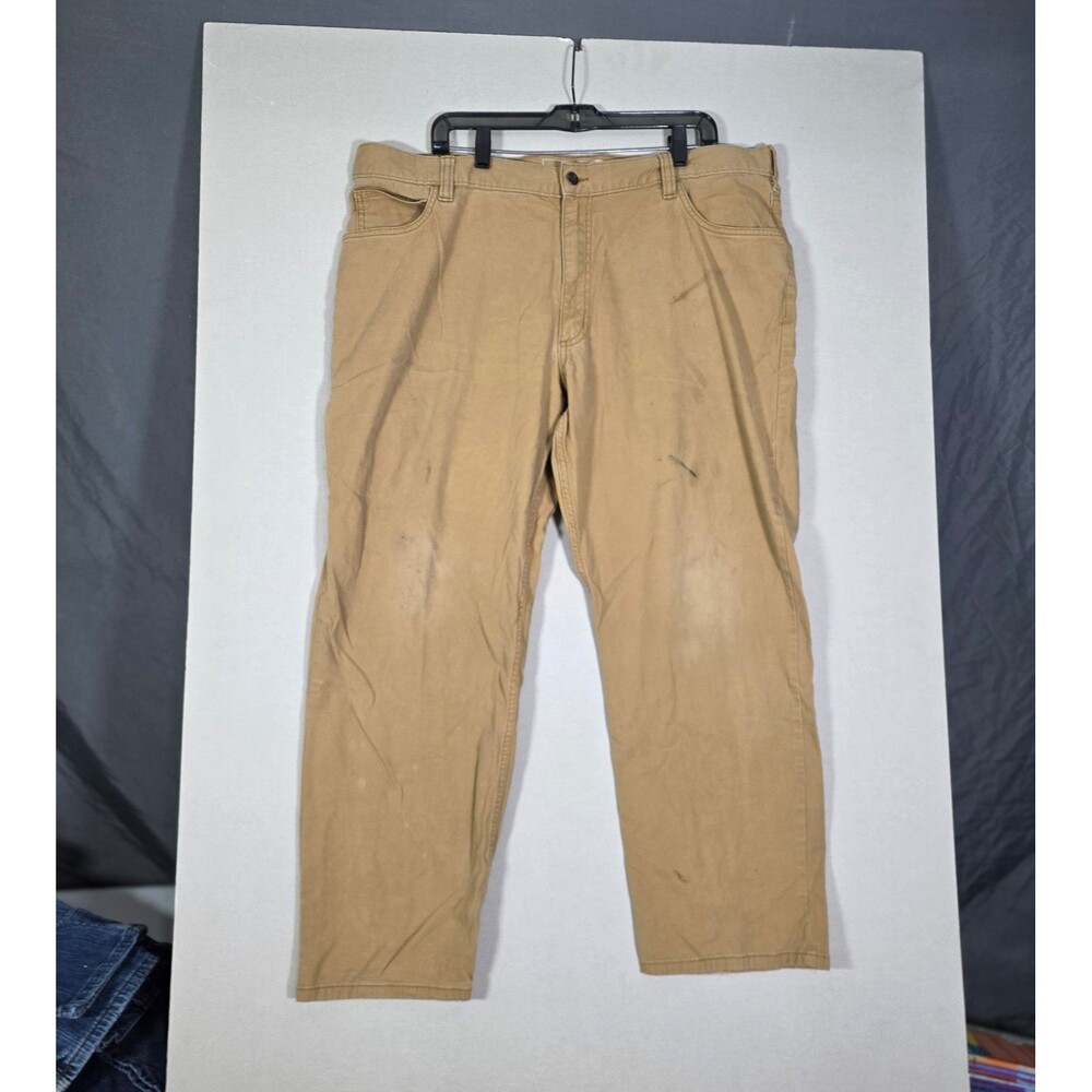 Carhartt Mens Tan Work Pants Relaxed Fit 42x30 Utility Workwear